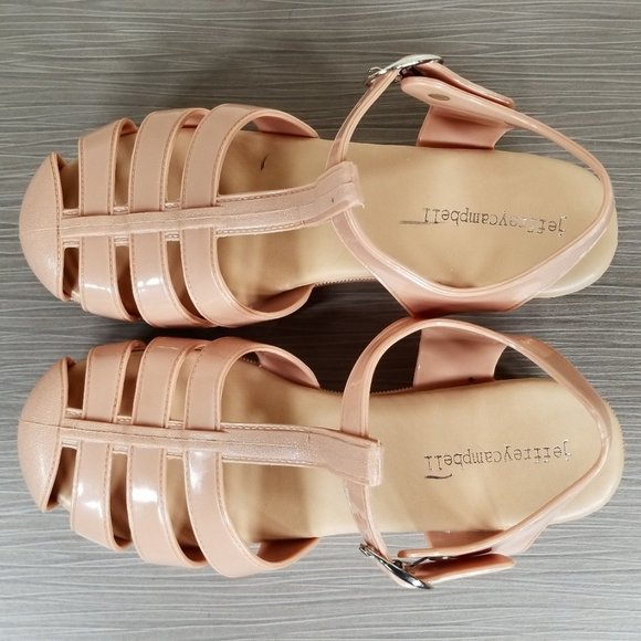 Jeffrey Campbell Candied Platform Sandals, Nude, Womens Size 6 M / 37 - Picture 10 of 12